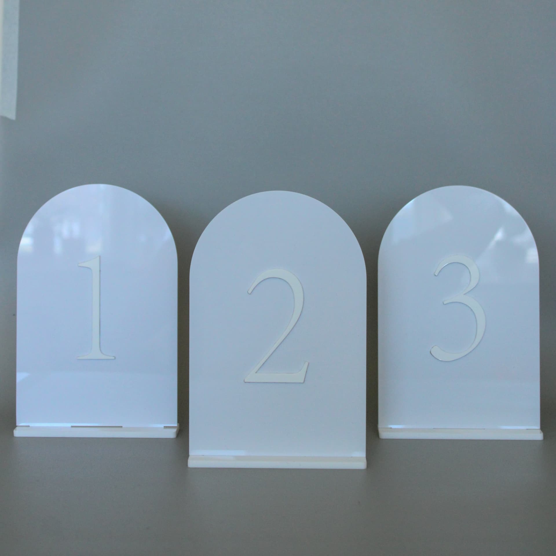Acrylic Table Number