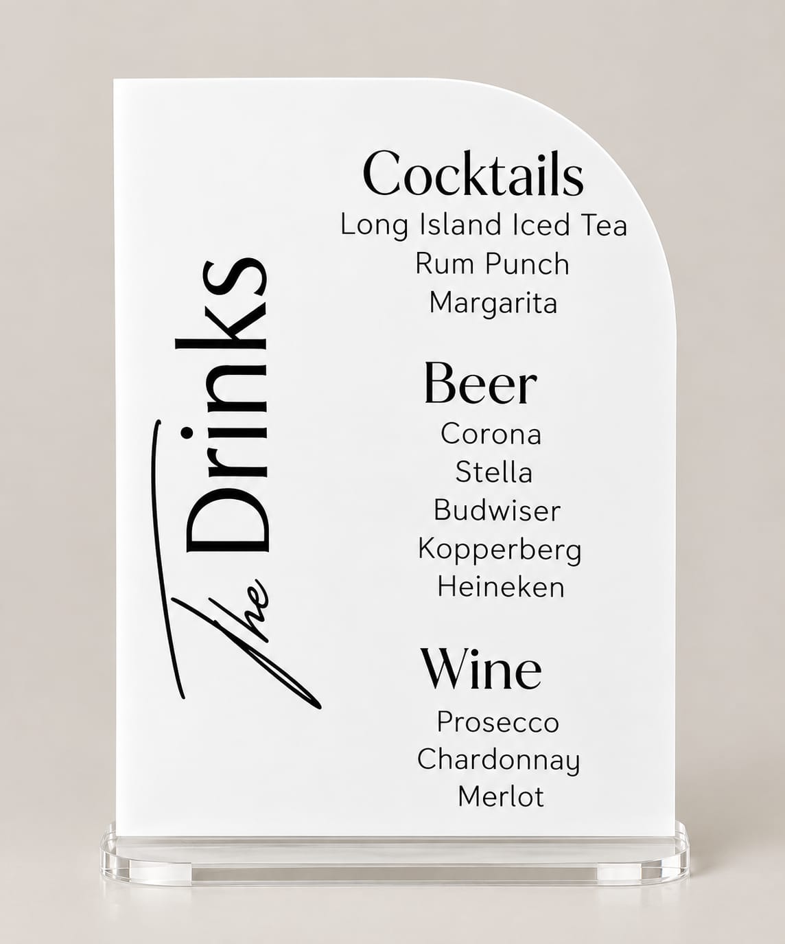 A5 Sign