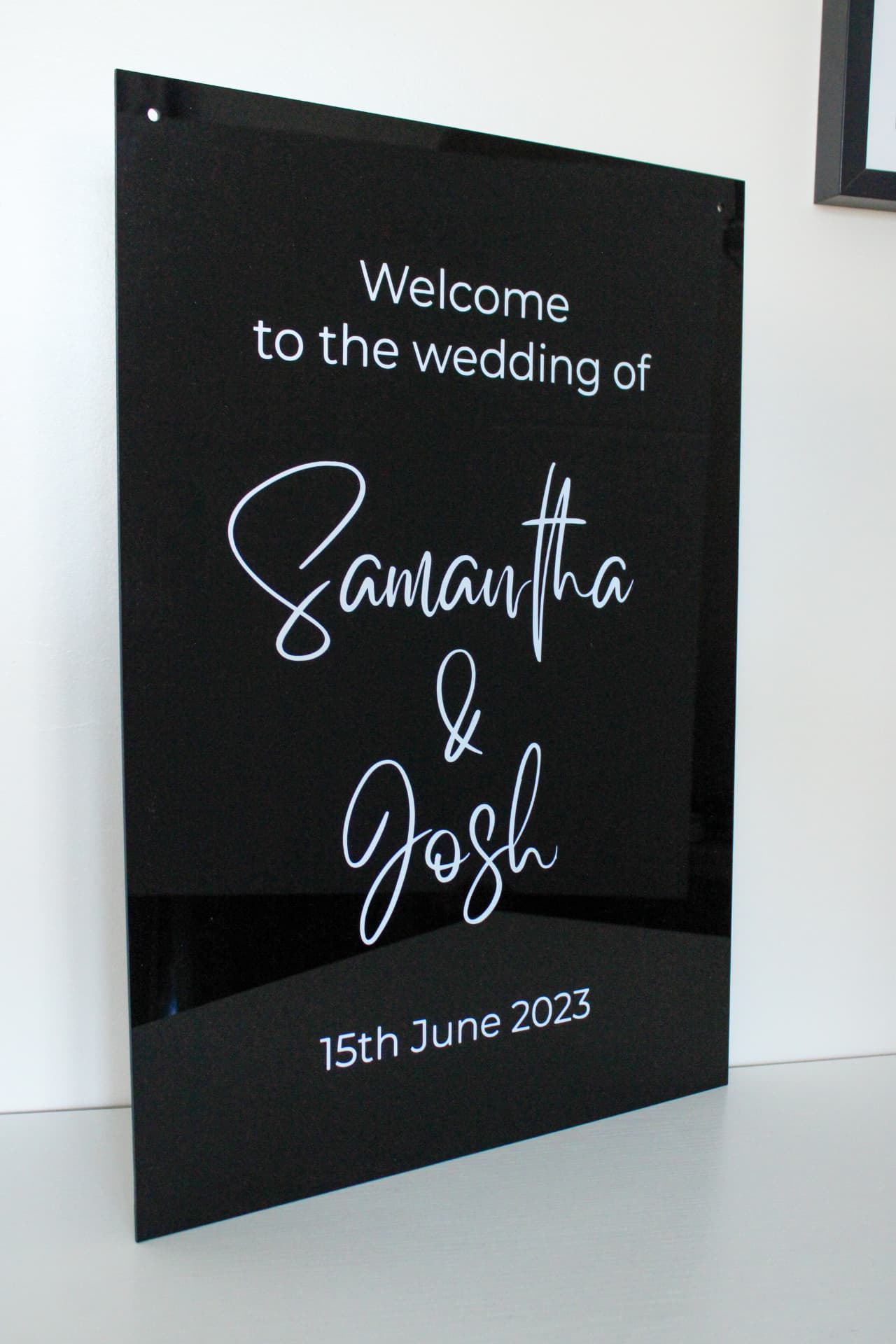 Acrylic Welcome Sign
